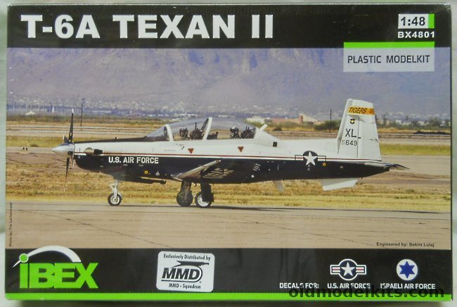 Ibex 1/48 T-6A Texan II - USAF And Israeli Air Force, BX4801 plastic model kit